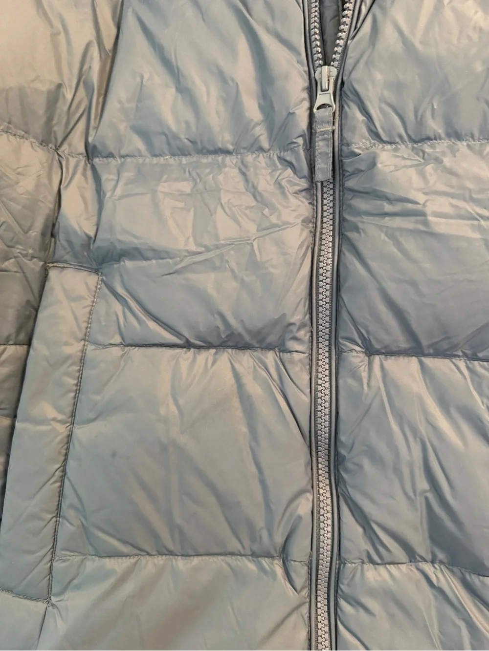 Men's Hooded Puffer Jacket - Blue - Picture 4 of 10